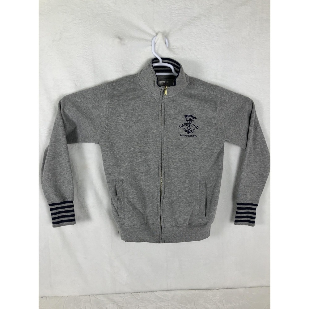 Cuffy's Of Cape Cod Sweatshirt Womens Medium Gray Full Zip Fleece Mock Neck